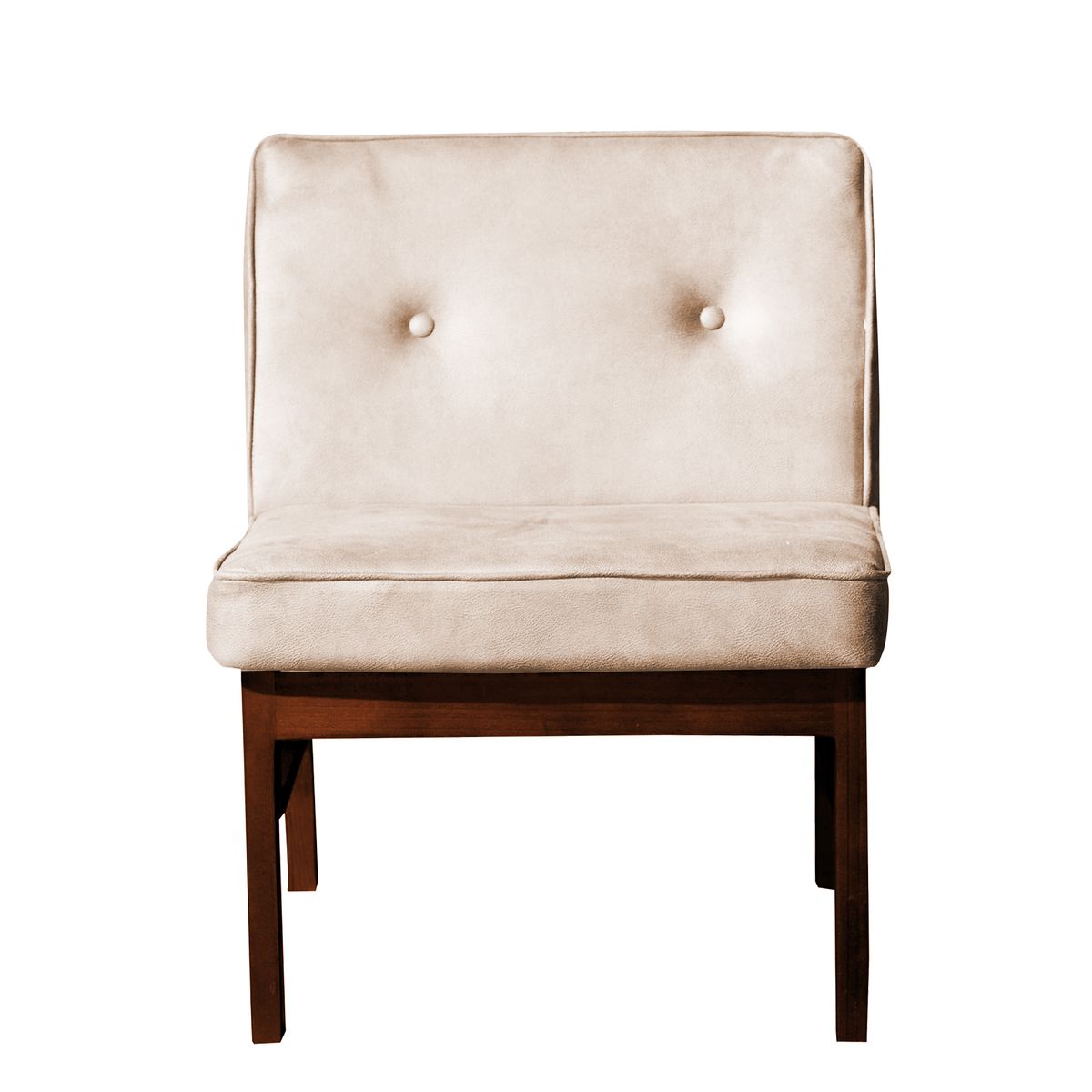 LATAM HOME - Sitial Latam Home Colonia Beige Con Patas De Madera