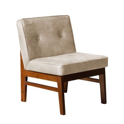 Imagen 2 del producto Sitial Colonia Beige Con Patas De Madera