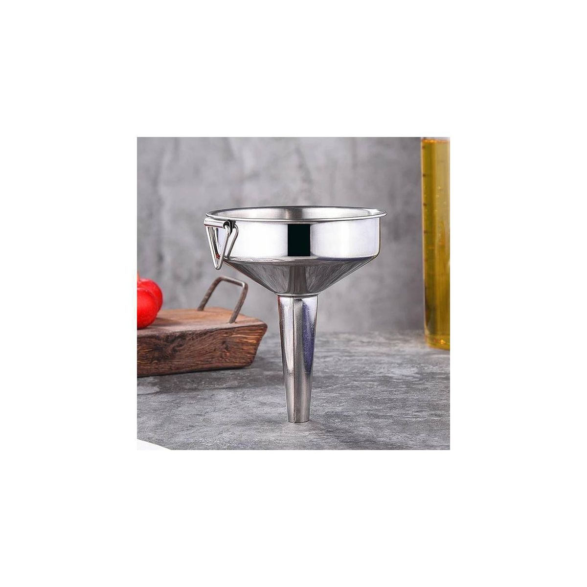 U BUY - 6x  Embudo Acero Inoxidable Multiusos 12cm