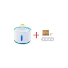 GENERICO - Fuente Dispensador Agua Electrico Bebedero Gatos + 4 Filtros