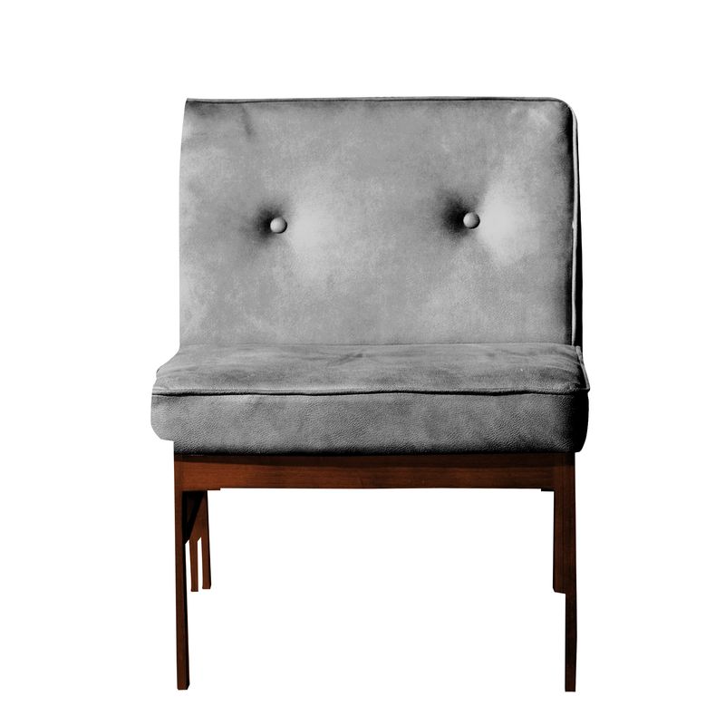 LATAM HOME - Sitial Colonia Cuero Kentucky Gris