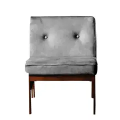 LATAM HOME - Sitial Colonia Cuero Kentucky Gris