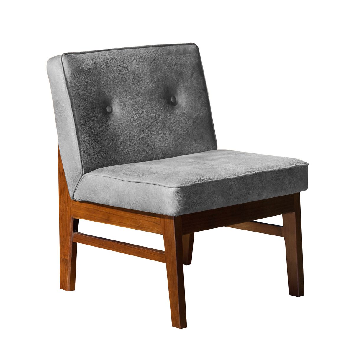 LATAM HOME - Sitial Colonia Cuero Kentucky Gris