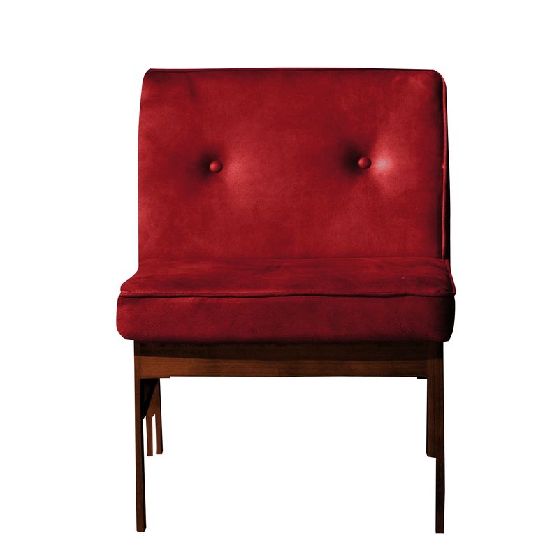 LATAM HOME - Sitial Colonia Cuero Kentucky Rojo