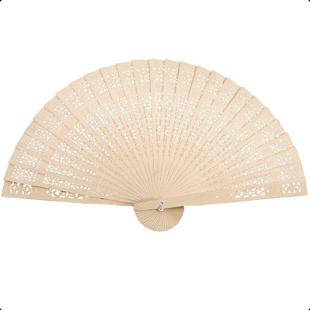 U BUY - Abanico Madera Pack 30 Unidades Suministro Boda Fiesta