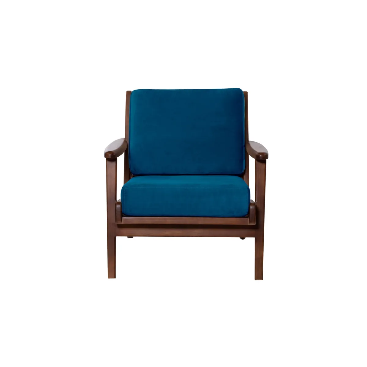 LATAM HOME - Sitial Neuss Tela Velvet Azul Petroleo