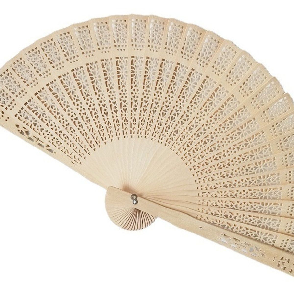 U BUY - 12 Ventiladores De Madera De Bambú Para Bodas.