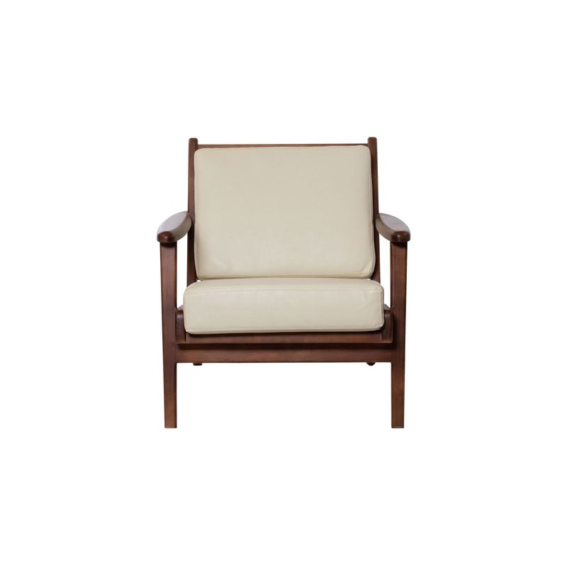 LATAM HOME - Sitial Latam Home Neuss Pu Beige Con Madera