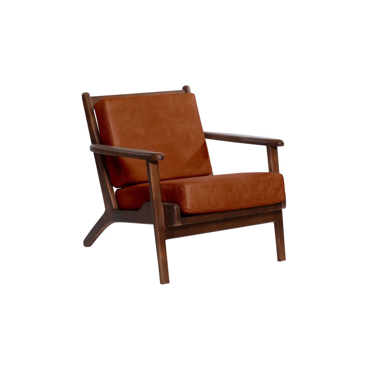 LATAM HOME - Sitial Latam Home Neuss Cuero Café Claro Con Brazos