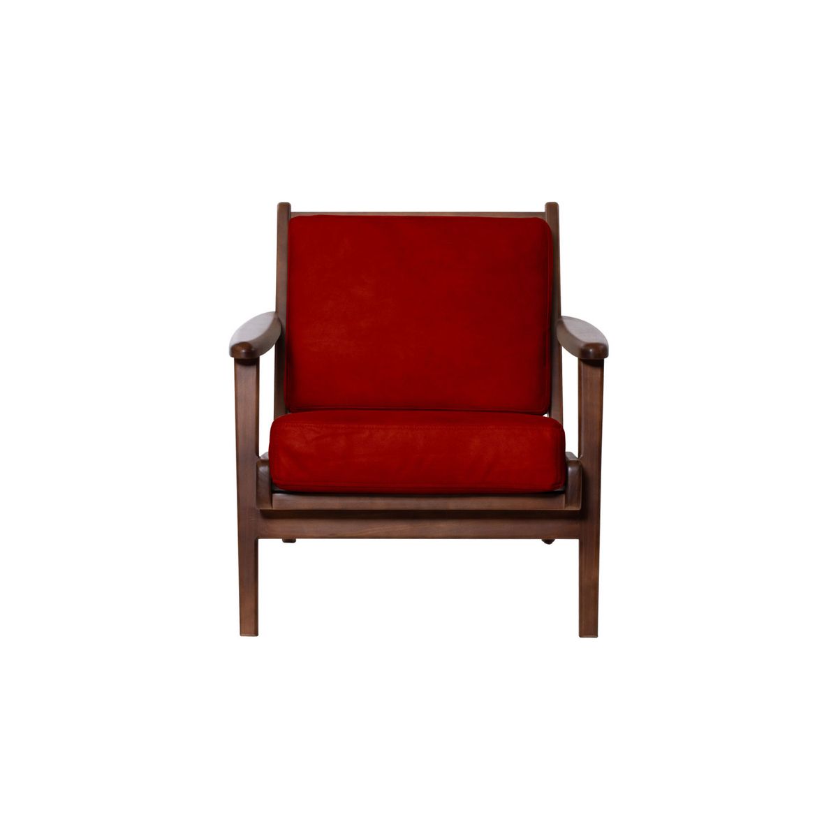 LATAM HOME - Sitial Neuss Cuero Kentucky Rojo