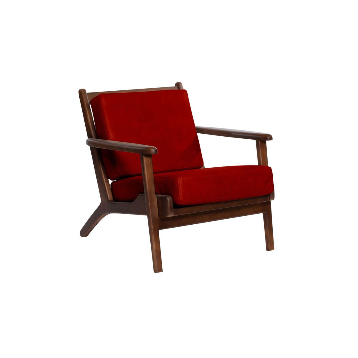 LATAM HOME - Sitial Neuss Cuero Kentucky Rojo