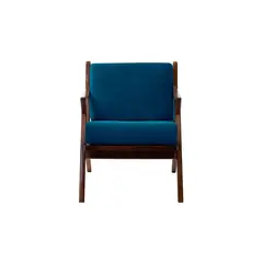 LATAM HOME - Sitial Bremen Tela Velvet Azul Petroleo