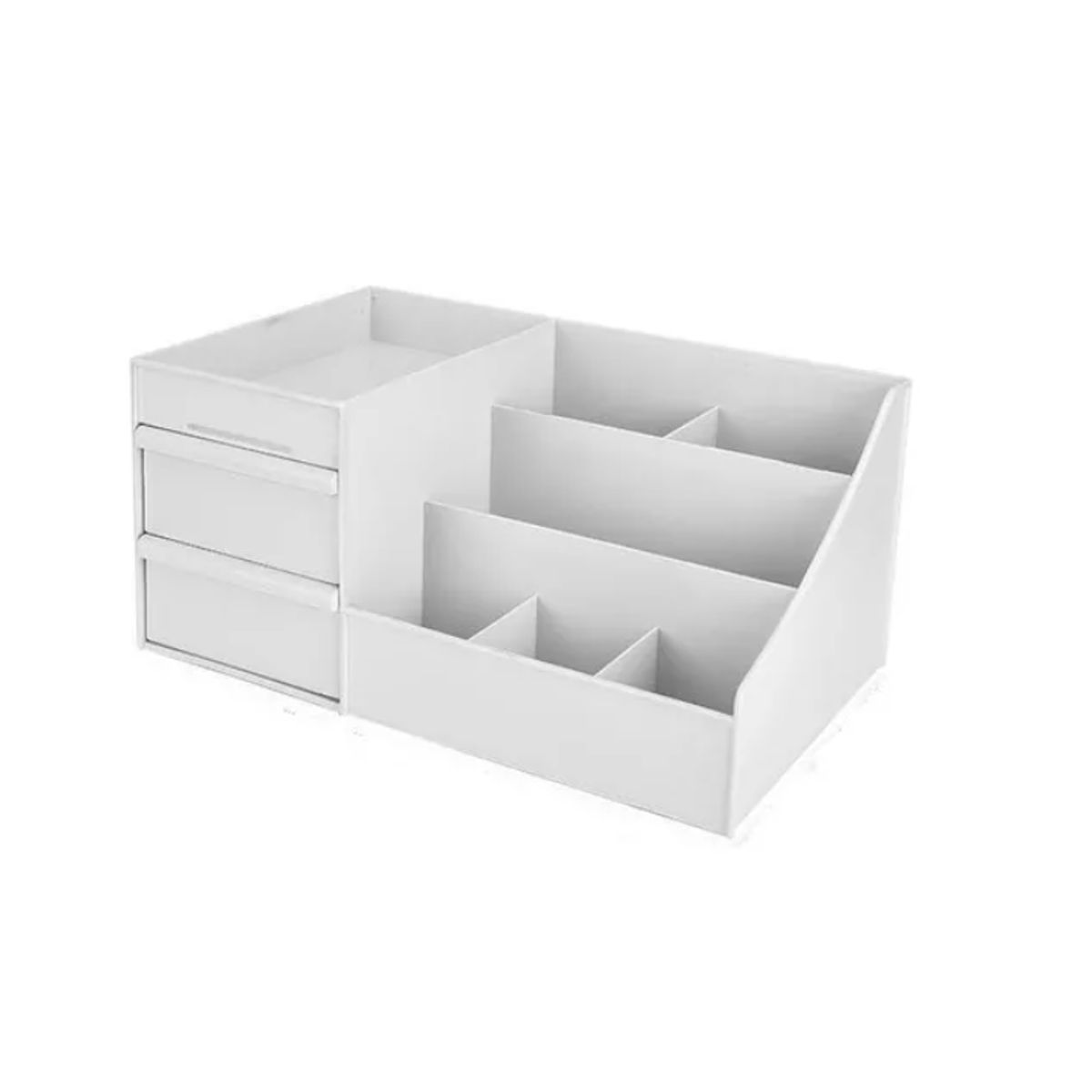 GENERICO - Caja Organizador Cosmeticos Maquillajes Cosmetiqueros Blanco