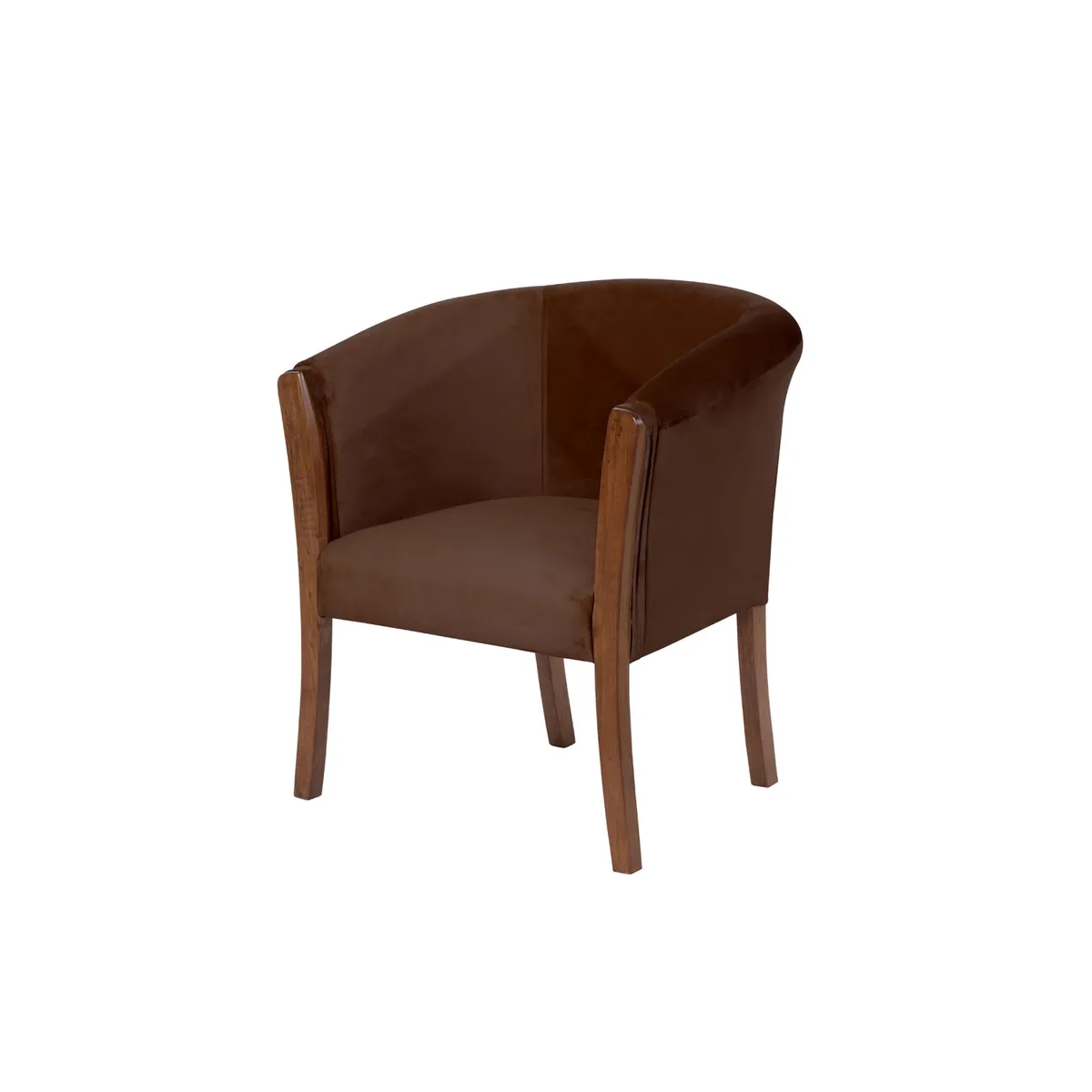 LATAM HOME - Sitial Dortmund Tela Velvet Chocolate