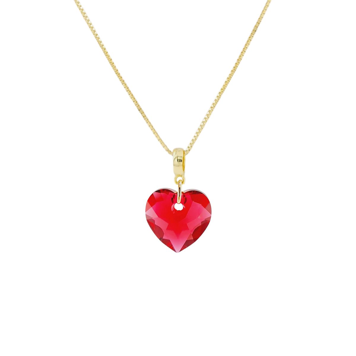 JOYAS MONTERO - Collar Amor Gold 24K  creado con cristales de Swarovski® Siam