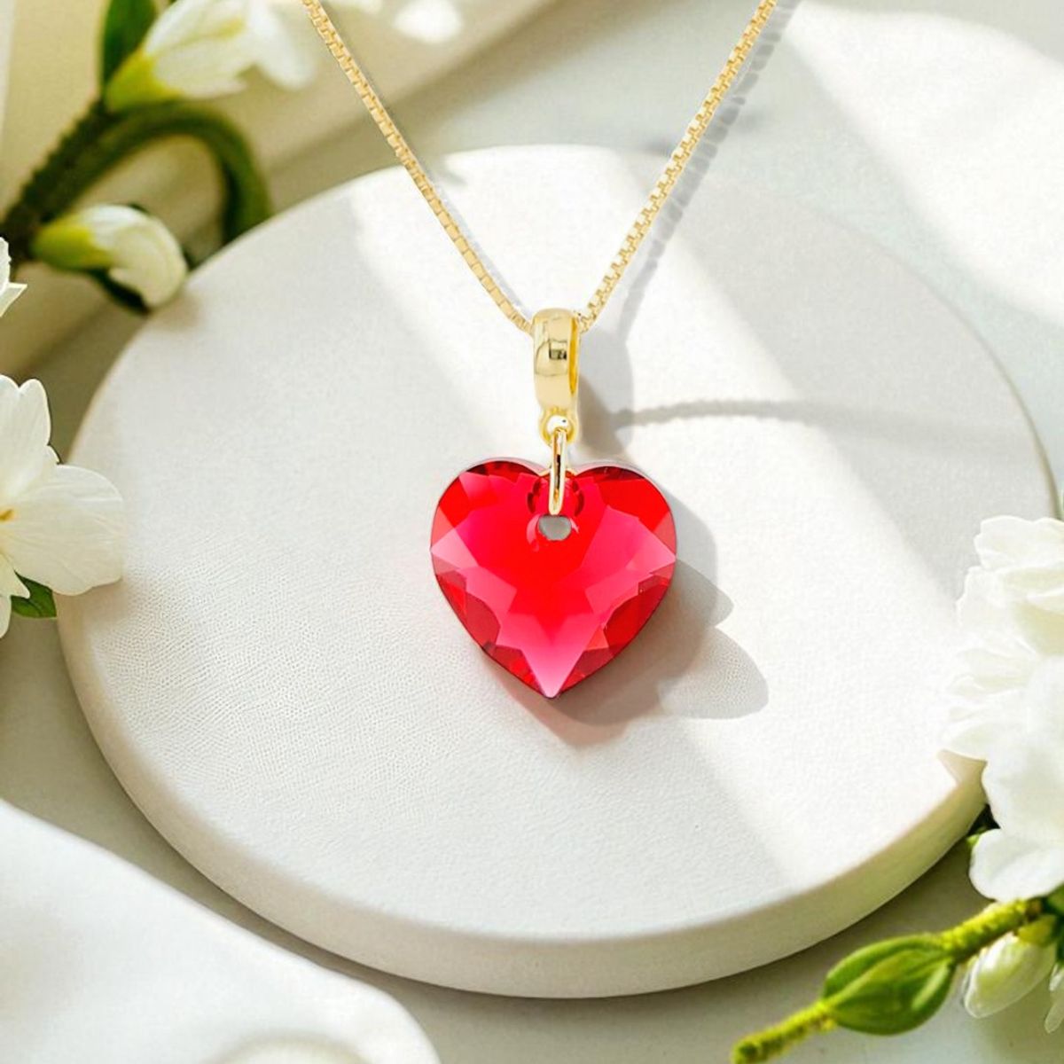 JOYAS MONTERO - Collar Amor Gold 24K  creado con cristales de Swarovski® Siam