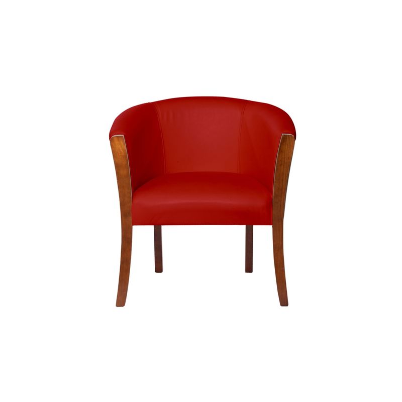 LATAM HOME - Sitial Latam Home Dortmund Rojo Pu Y Madera