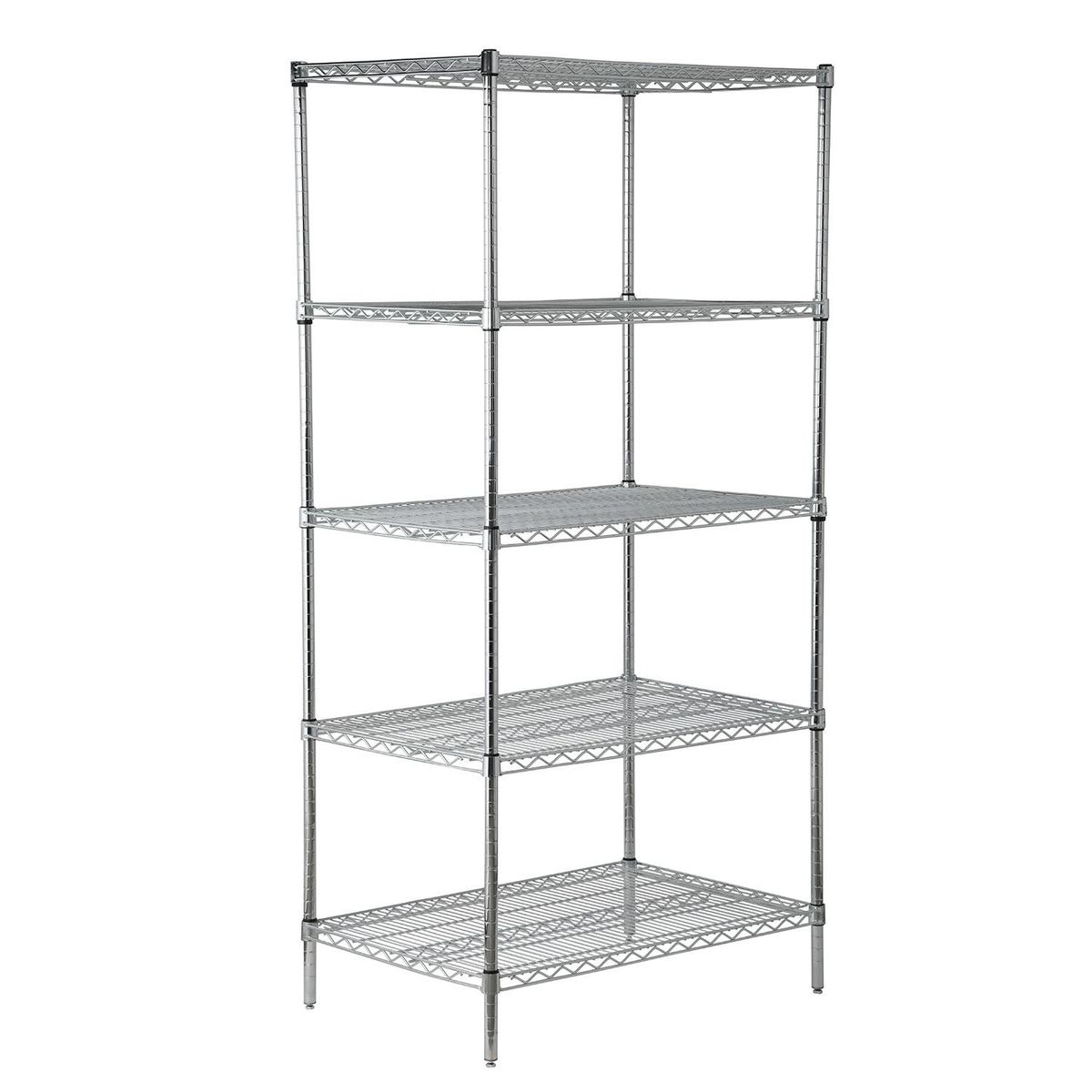 AUTORODEC - Estante Acero Cromado 61X91X188 Cm 5 Repisas