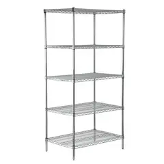 AUTORODEC - Estante Acero Cromado 61X91X188 Cm 5 Repisas