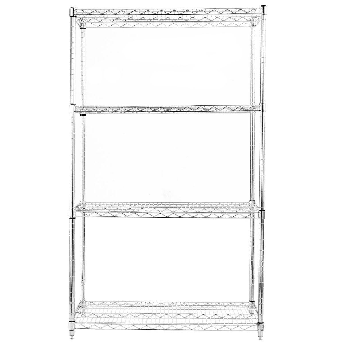 AUTORODEC - Estante Acero Cromado 61X91X160 Cm 4 Repisas