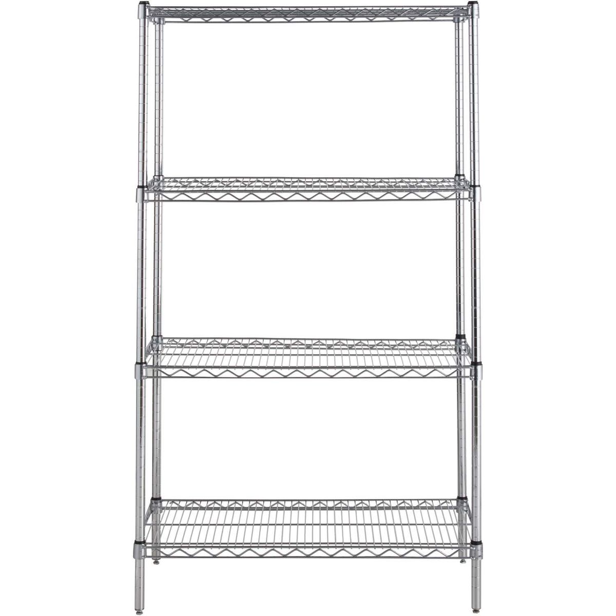 AUTORODEC - Estante Acero Cromado 46X91X160 Cm 4 Repisas