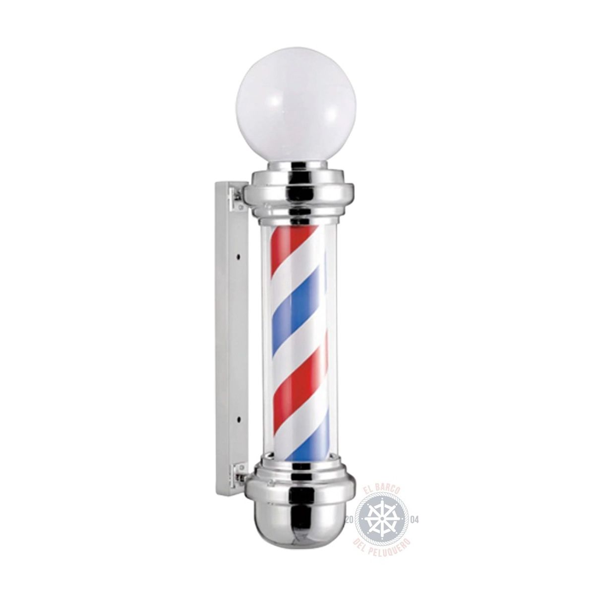 GENERICO - Poste Barbero Peluqueria Barberia Luz Giratorio Colores Clasicos 88cm…