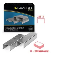 LAVORO - Corchetes semi industrial 23/12 1000 unidades