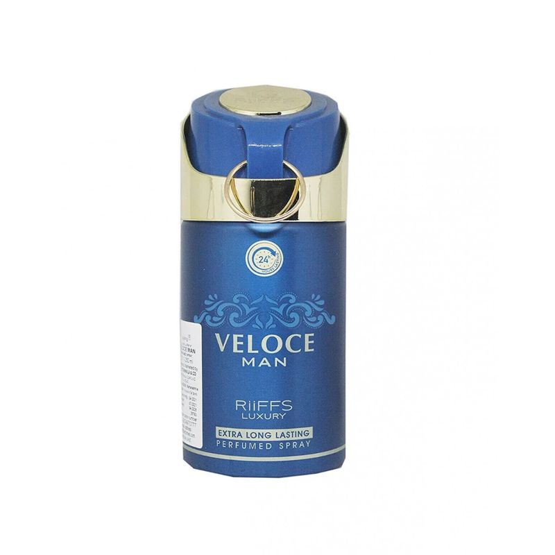RIIFFS PARFUMS - RIIFFS LUXURY VELOCE MEN PERFUMED BODY SPRAY 250ML