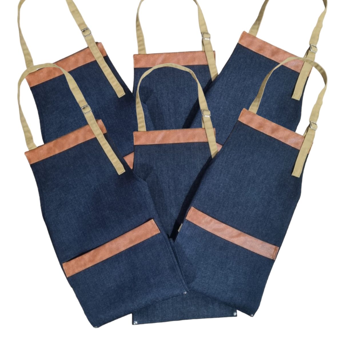 GENERICO - Pack 6 Pecheras de Mezclilla Negocio