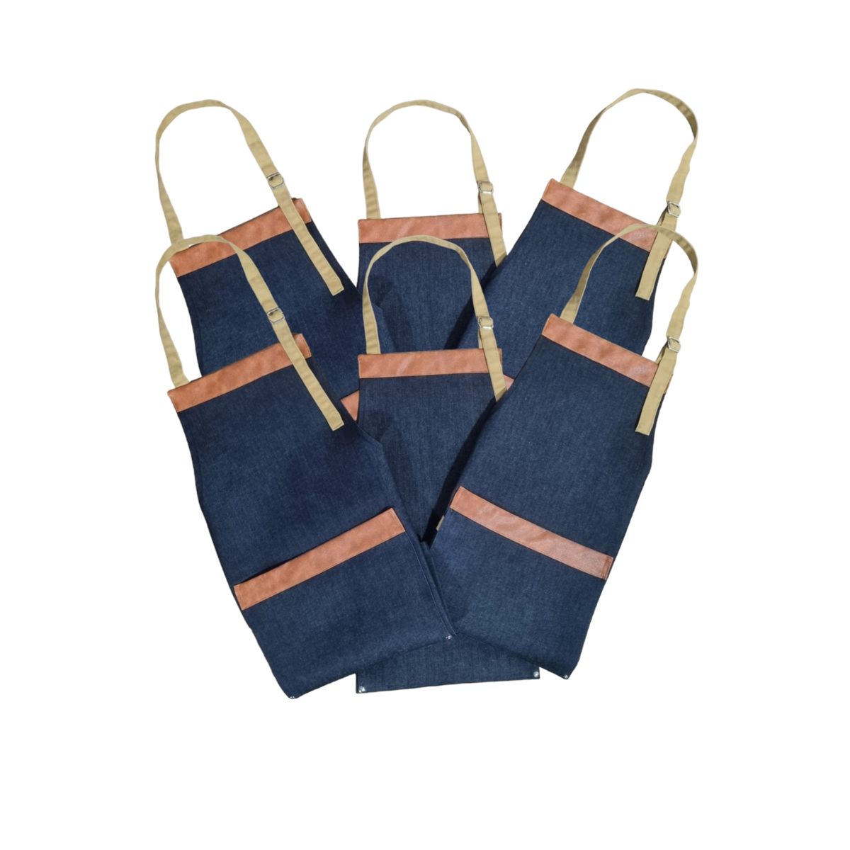 GENERICO - Pack 6 Pecheras de Mezclilla Negocio