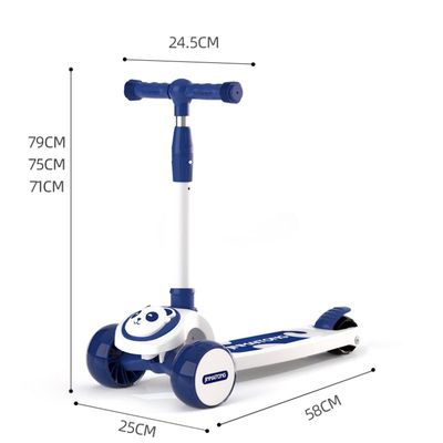 Imagen 2 del producto Scooter Infantil Premium Oso Panda Rueda Con Luces Azul…