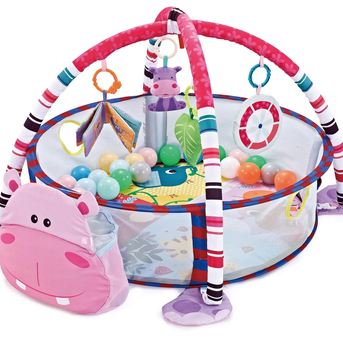 BABYLUNA - Gimnasio Centro De Juegos Para Bebé Y Piscina Pelotas Hippo…