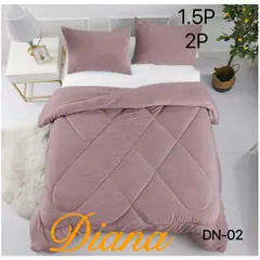 GENERICO - Cobertor de invierno Plush con chiporro 2 Plazas - Palo Rosa (D)
