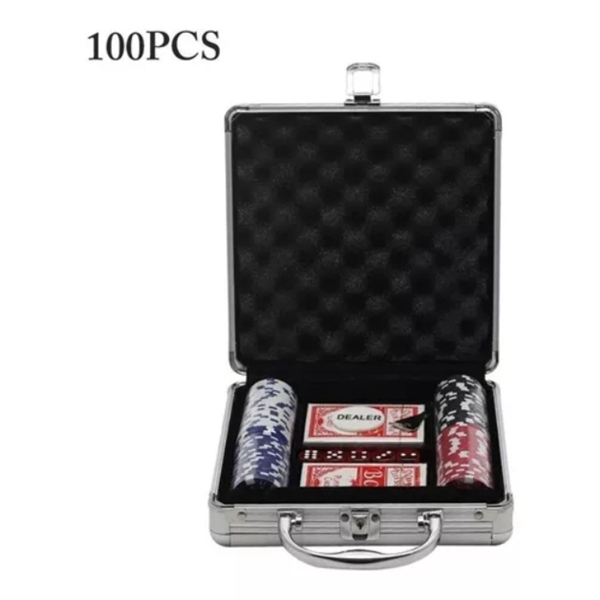 GENERICO - Maleta De Poker 100 Fichas Profesional - Regalo
