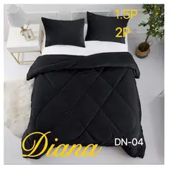 GENERICO - Cobertor de invierno Plush con chiporro 1,5 Plaza - Negro (D)