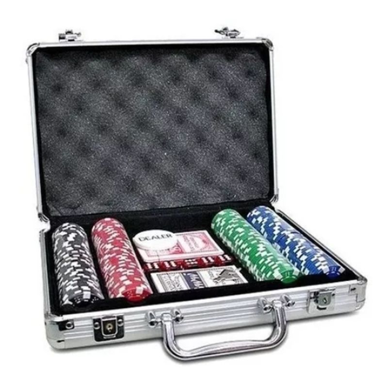 GENERICO - Maleta De Poker 200 Fichas Profesional - Regalo