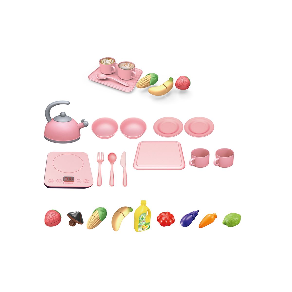 BABYLUNA - Juguete Niños Lavaplatos Magic Kitchen Cocina, Juego 20 Piezas Celeste…