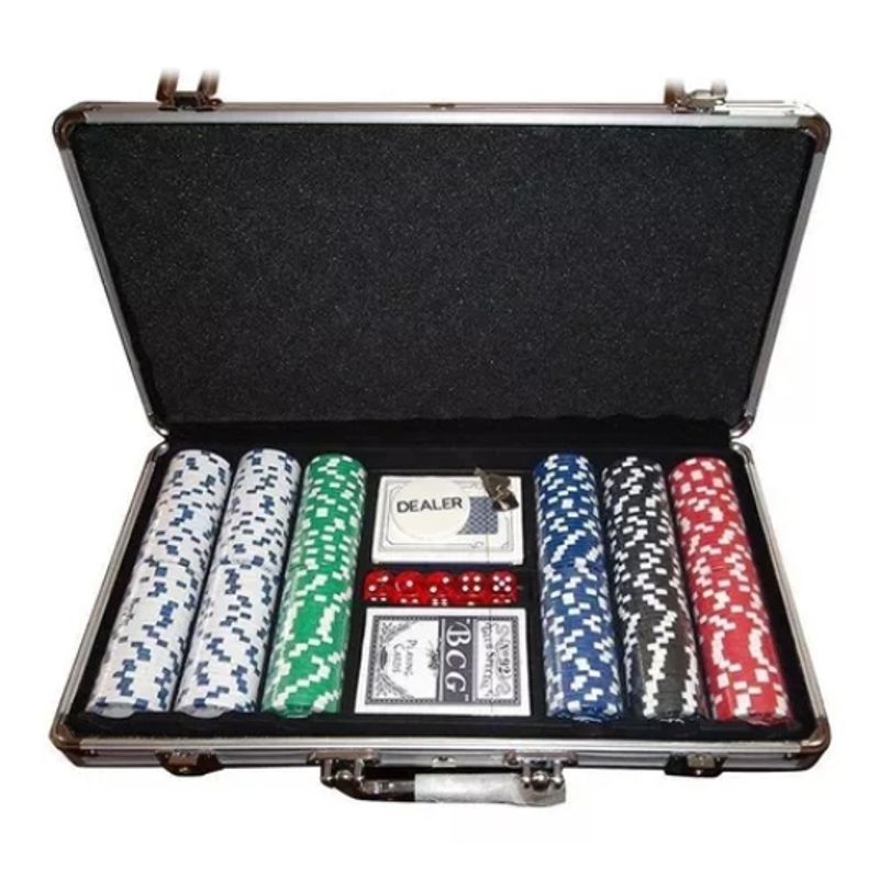 GENERICO - Maleta De Poker 300 Fichas Profesional - Regalo