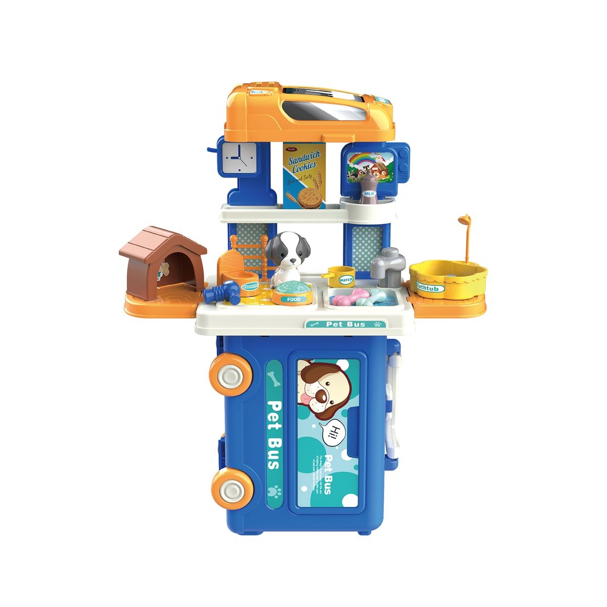 BABYLUNA - Juguete Centro De Juegos Veterinario Y Mascotas De 27 Piezas…