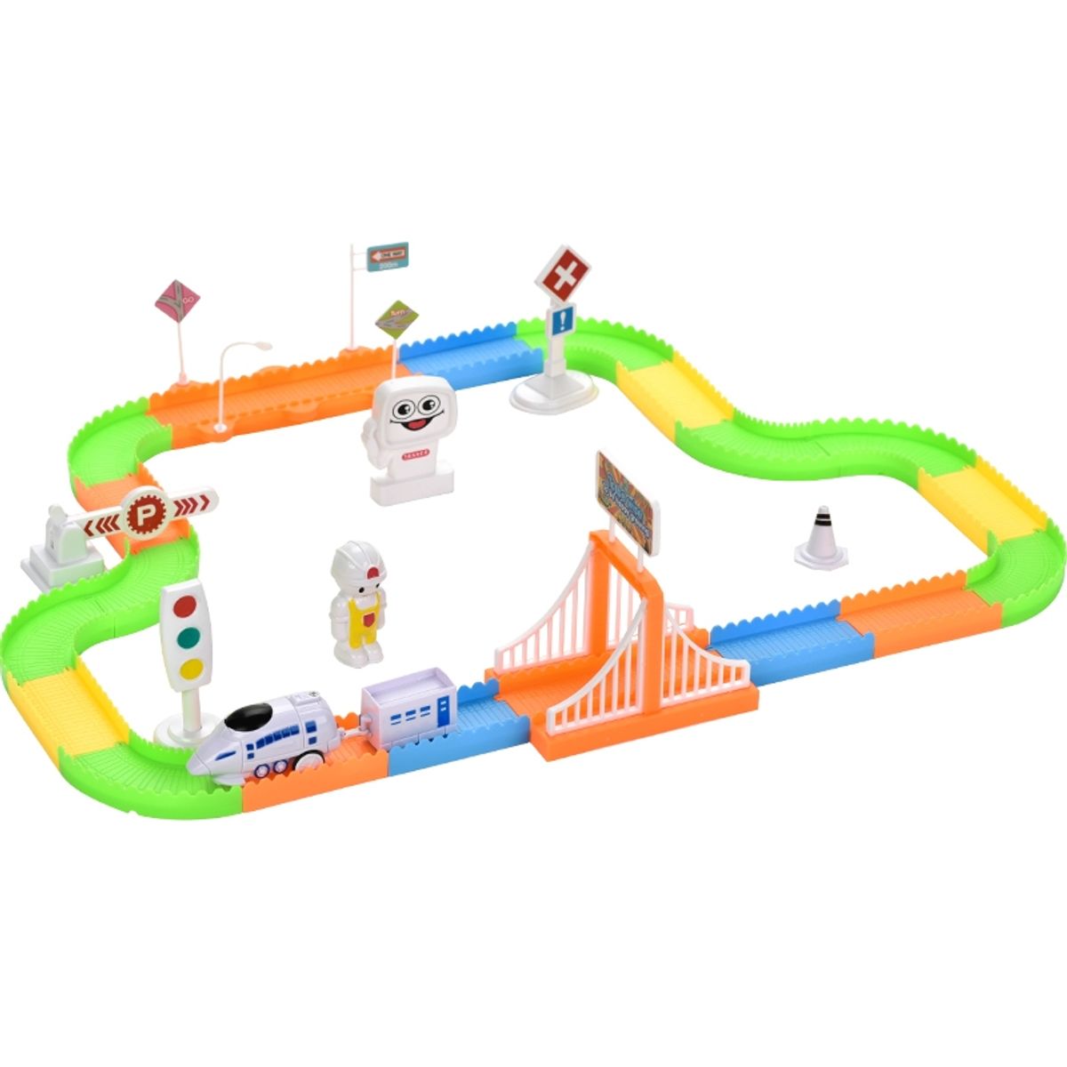 BABYLUNA - Juguete Niños Pista De Tren Mágica Armable para niños De 51 Piezas…