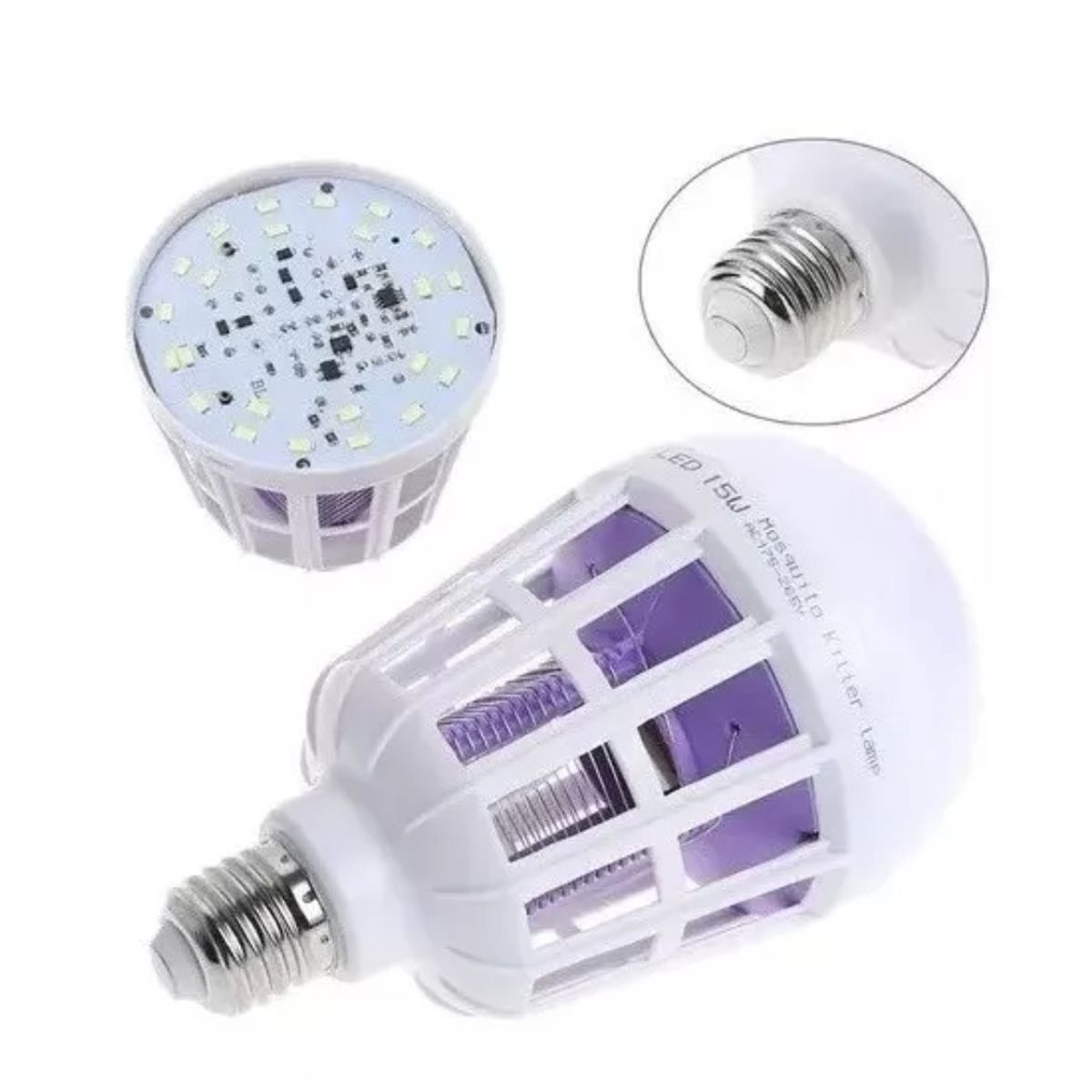 GENERICO - Ampolleta Led Mata Mosca Mosquito Polilla Insectos 15w