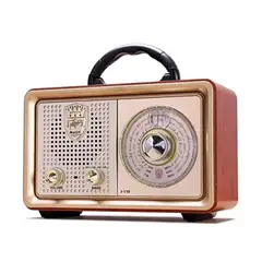 GENERICO - Radio Portatil Mini Retro Vintage Usb Sd Mp3