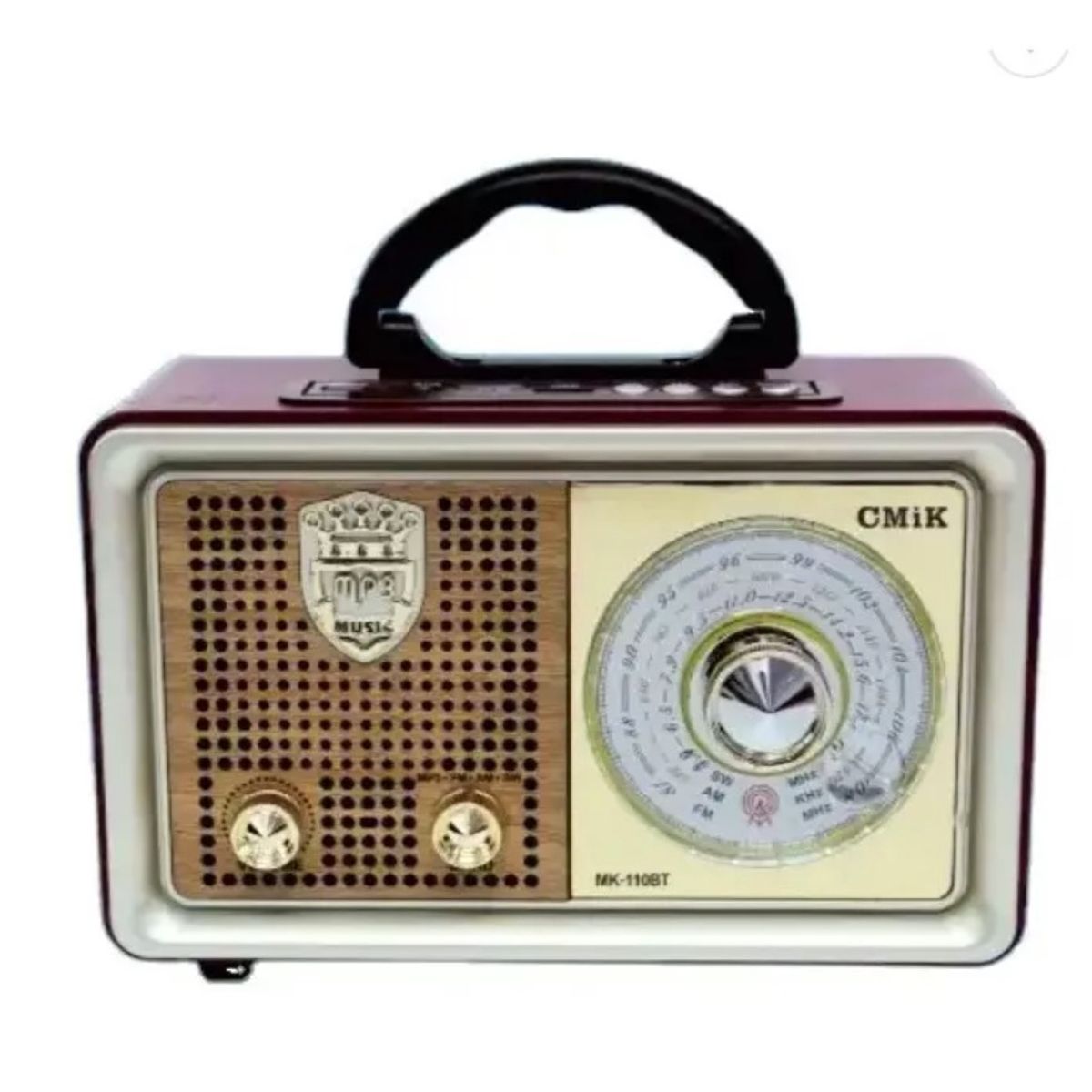GENERICO - Radio Portatil Mini Retro Vintage Usb Sd Mp3