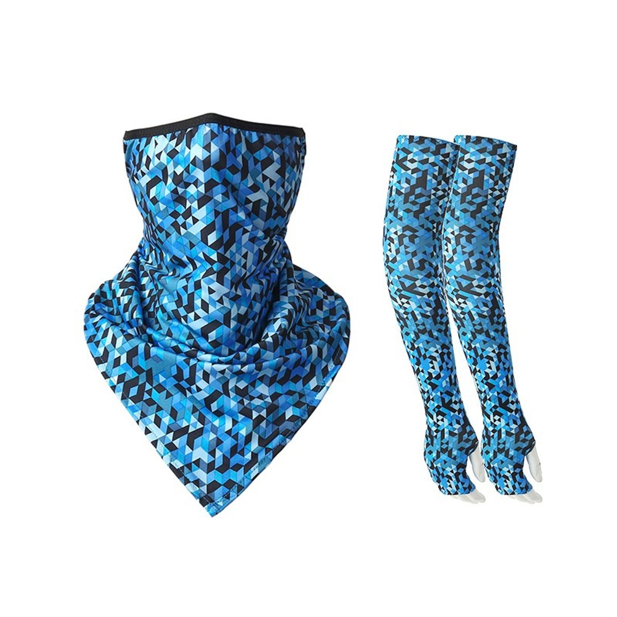 OMAS - Pack Mangas  Pañoleta Triangular Protección Uv Manguillas