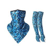 Pack Mangas  Pañoleta Triangular Protección Uv Manguillas