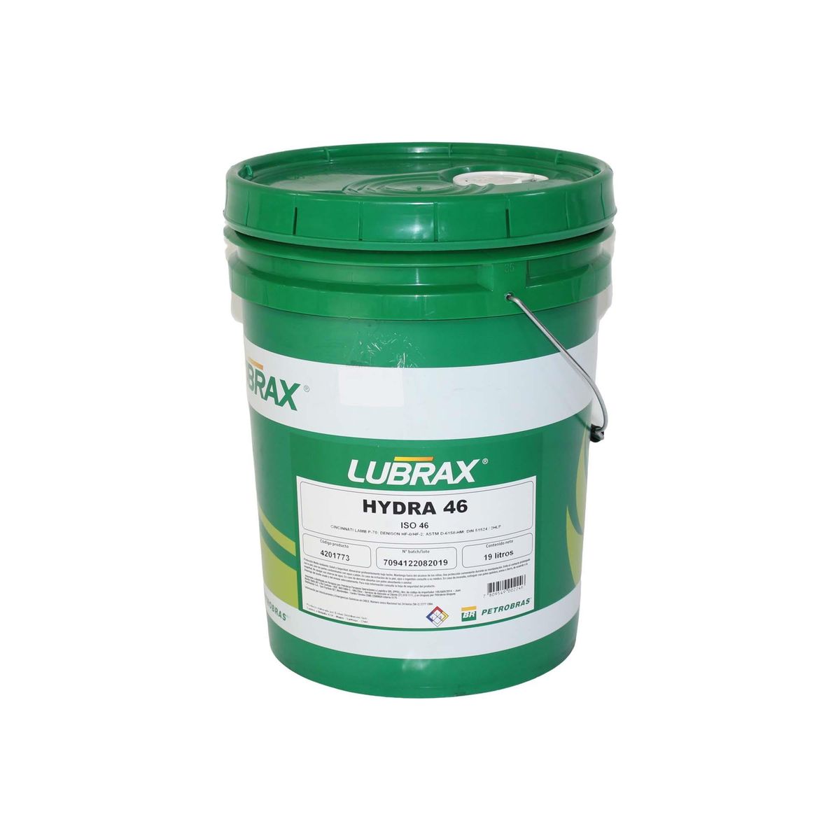 LUBRAX - Aceite Hidráulico Lubrax Hydra 46 Balde De 19 Lts