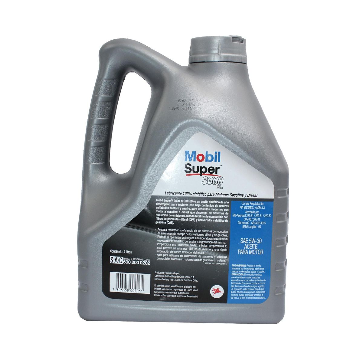 MOBIL - Aceite Motor Mobil Super 3000xe 5w30 4 Lts