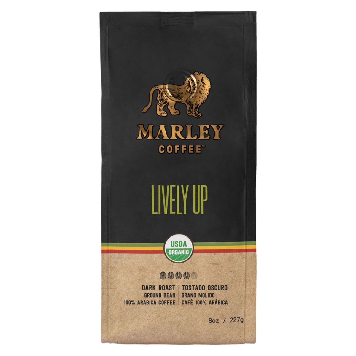 MARLEY COFFEE - Café grano molido orgánico · Lively Up! 227 g