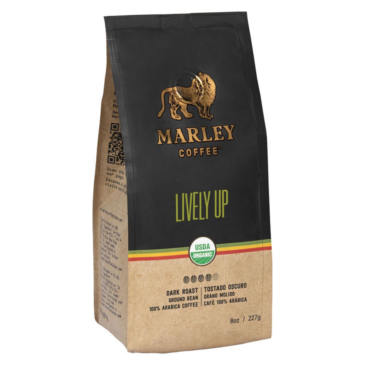 MARLEY COFFEE - Café grano molido orgánico · Lively Up! 227 g