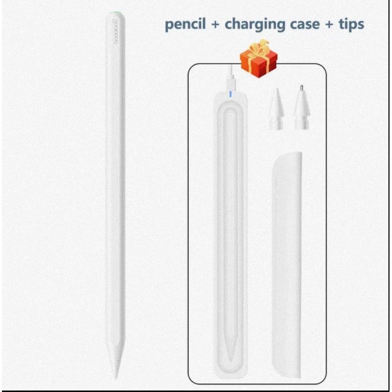 GOOJODOQ - Lapiz Pencil Tactil Stylus Para Apple Ipad carga inalámblica